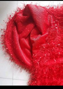 Trendy Red Rucha Dress