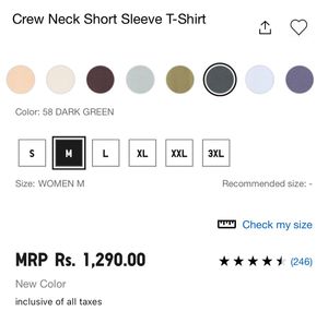 Uniqlo Dark Green Tee
