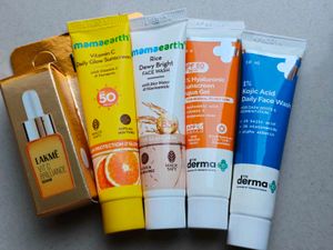 Skincare Essentials Bundle - Mamaearth & Derma Co.