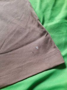 Steilmann Unisex Mock Neck Brown Tee Tshirt Top 🤎