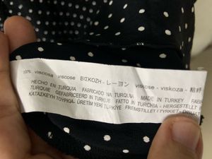 ZARA Black Polka Dot Flared Dress