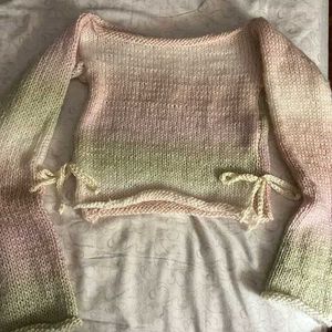 Cropped Knit Sweater