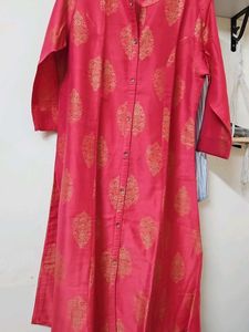 Elegant pink peach Printed Kurta