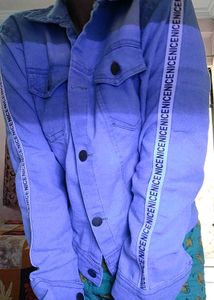 Denim Blue Jacket For Summer And Winter
