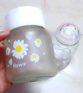 Cute Glass Jar with Lid - 2
