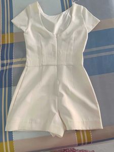 white mini one piece
