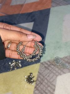 PACK OF 3 Pair MINIMAL OXIDISED EARINGS