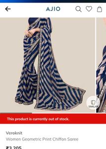 ❤️❤️Elegant Striped Saree ❤️❤️