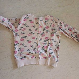 Floral Print Sweatshirt for 7 to 9 yr old girls