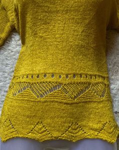 Stylish Yellow Knit Top