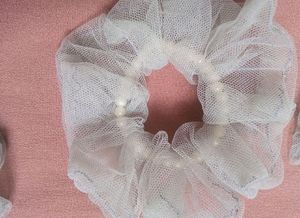 Hair Accessories Moti Scrunchies Rubber Band