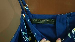 Navy Blue Floral Dress