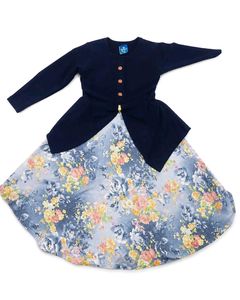 Adorable Floral Pre winter Dress for Girls