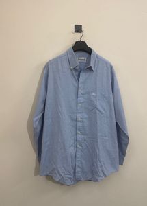 Light Blue Burberry Button-Down Shirt