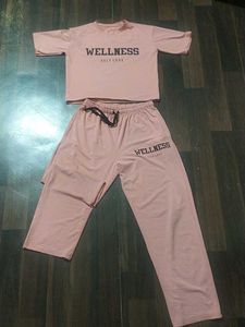 Cute Pink Wellness Co-ord Set