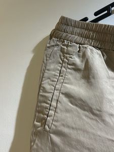 Pants Beige Casual Drawstring