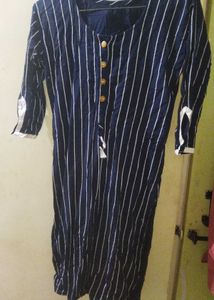 Stylish Blue Striped Kurta