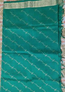Elegant Green Silk Saree with Gold Weave