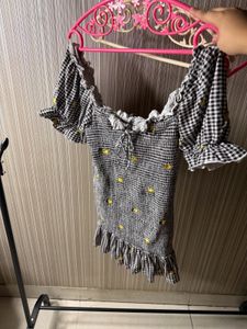 Cute Gingham Mini Dress