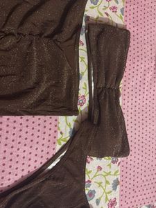Sparkly Brown Bikini Set