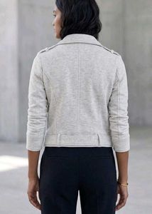 Gray Moto Jacket