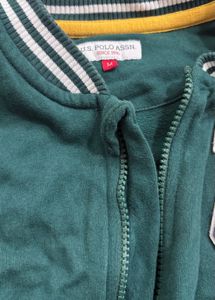Green &amp; Navy Baseball Style jacket