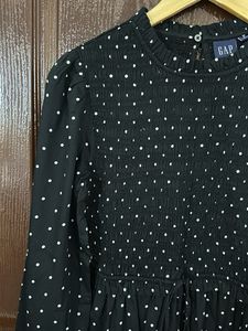 GAP Black Polka Dot Dress