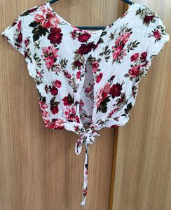 🪷 AMBIANCE floral print crop top
