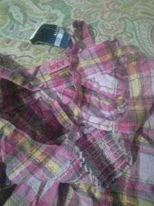 Cute Plaid Baby Girl Top