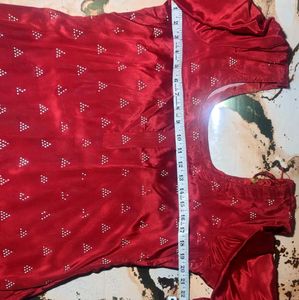 Designer RedPathani suite soft silky shining beaut