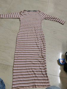 Striped Midi Bodycon Dress