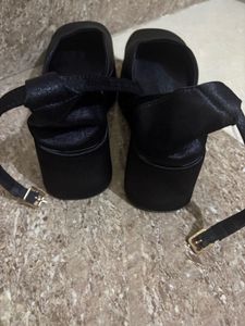 Elegant Black Platform Wedges