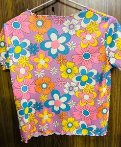 Retro Floral Crop Top