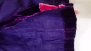 Stunning Purple Velvet Lehenga choli.
