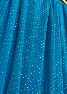 Teal Sequined Georgette Kurta Set with Dupatta