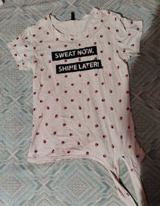 Graphic Print White T-shirt
