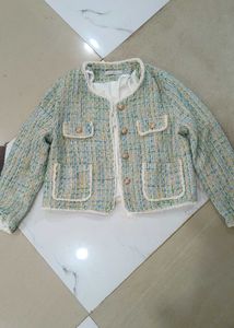 Chic Tweed Cropped Jacket