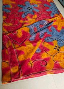 New Georgette Saree with Sequin Work | 5.85 Meter