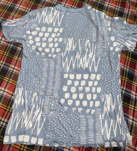 Light Blue Graphic Print T-Shirt