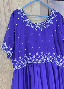Vibrant Purple Embellished Gown