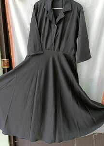 Elegant Black Shirt Dress