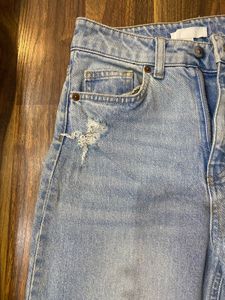 H&amp;M Light Wash Wide Leg Jeans