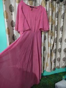 Chic Pink Layered Dress