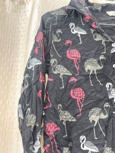 Funky Flamingo Print Shirt