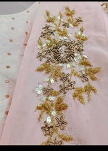 Pink Embellished 3 Piece Indo-western dress