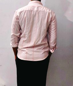 Striped Pink Casual Shirt