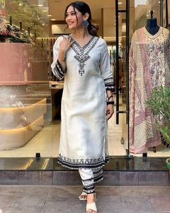 Party wear outfit made from Maslin fabric