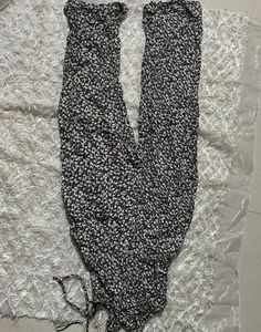 A Black Floral Jumpsuit
