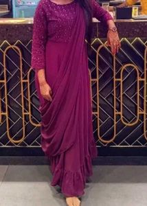 Beautiful Long Gown With Dupatta.