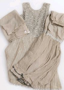 Embellished Kurta Set with Dupatta